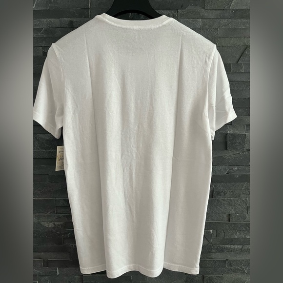 Lucky Brand Short Sleeve Crew Neck Graphic Garment Washed Distressed T Shirt - Picture 4 of 9